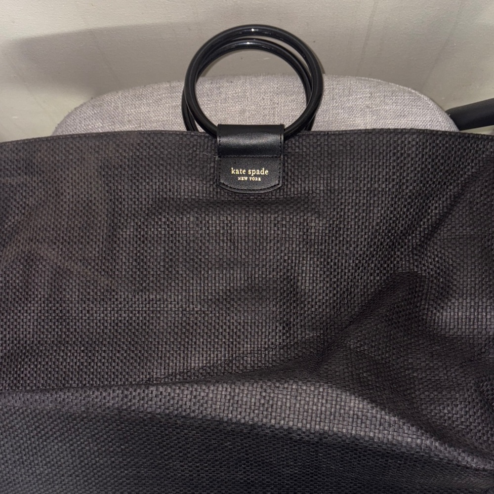 Kate Spade Black Womens weekend tote with Ring Handles